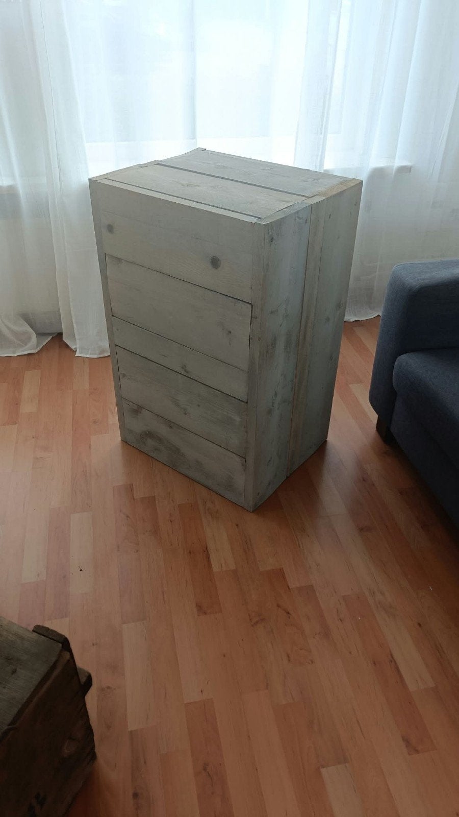 Houtblok kist decoratie hout blok tafel, Ophalen