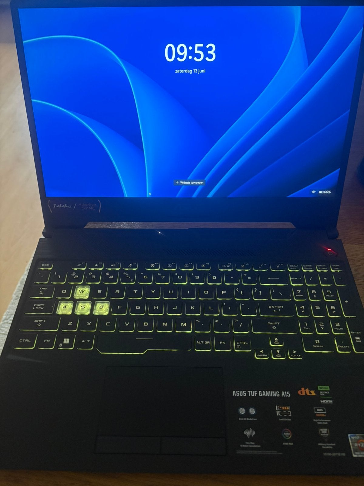 AMD Ryzen 7 game laptop, Computers en Software, Windows Laptops, Ophalen of Verzenden, Zo goed als nieuw, 15 inch, 2 tot 3 Ghz