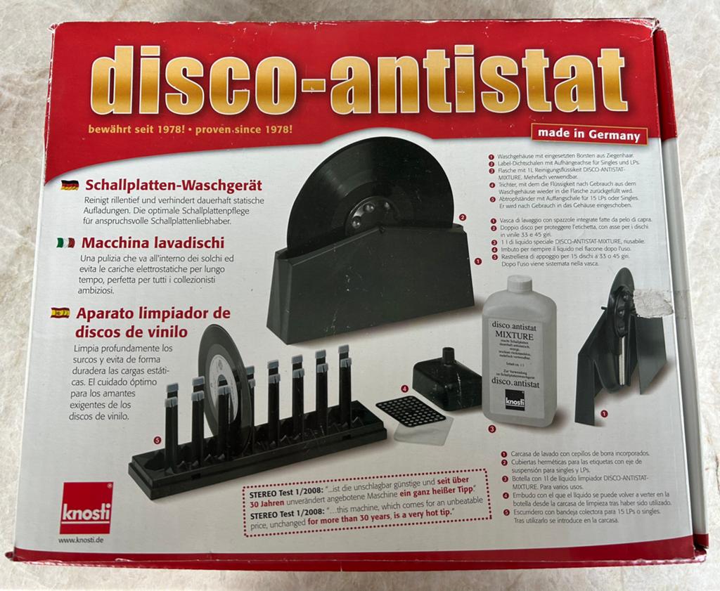 Knosti Antistat vinyl platenwasser LP wasmachine, Ophalen of Verzenden, Zo goed als nieuw, Platenspeler-onderdeel, Overige merken
