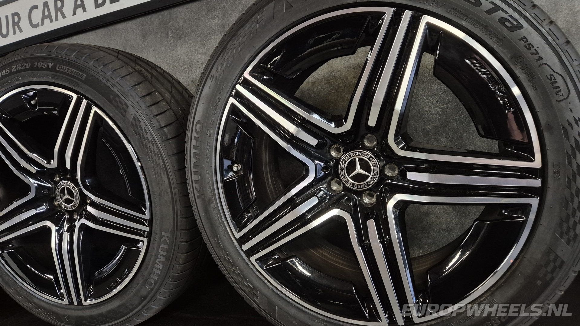 20 inch Mercedes GLC X254 C254 AMG velgen zomerbanden, Auto-onderdelen, Banden en Velgen, Gebruikt, 255 mm, -, -
