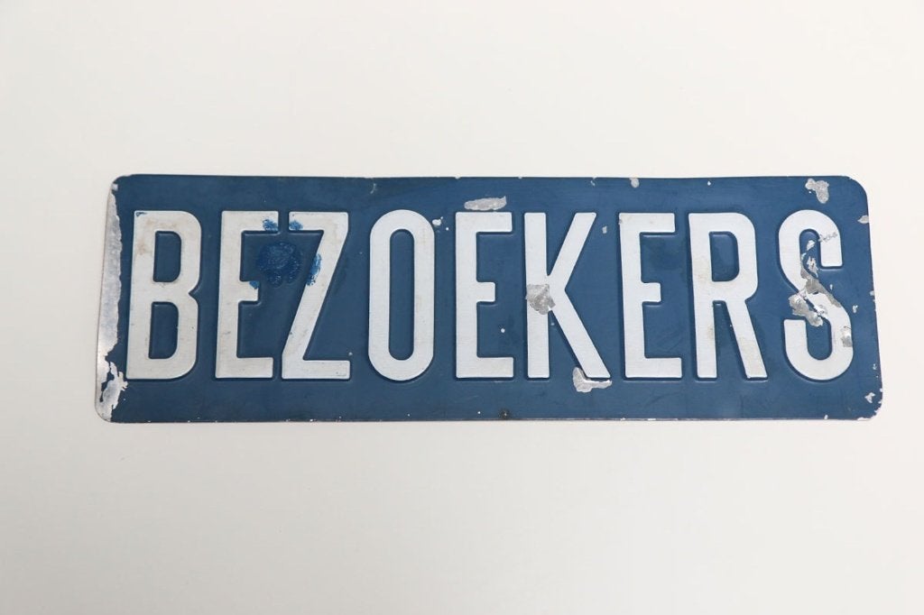 Verweerd wandbord Bezoekers - mancave decoratie, Ophalen