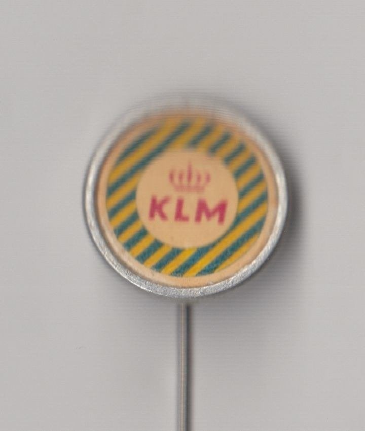 KLM Logo jaren 60 speldje, Gebruikt, Niet vindbaar, Niet vindbaar, Speldje of Pin