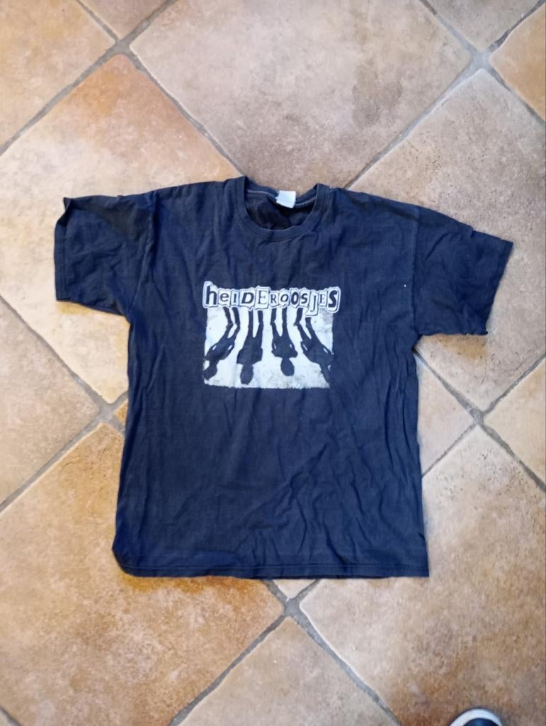 Heideroosjes t shirt van cease fire tour, Ophalen of Verzenden, Zwart, Fruit of the loom