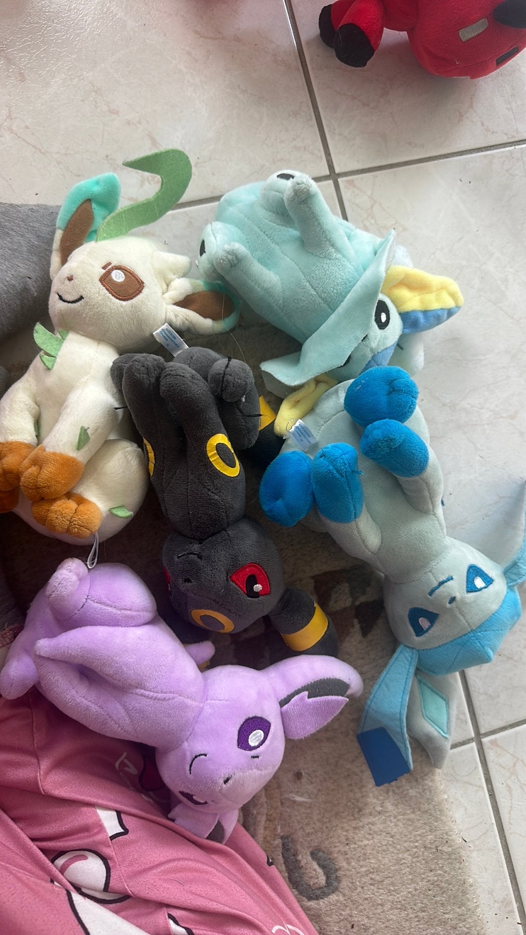 5x pokemon Knuffel, Ophalen of Verzenden, Zo goed als nieuw