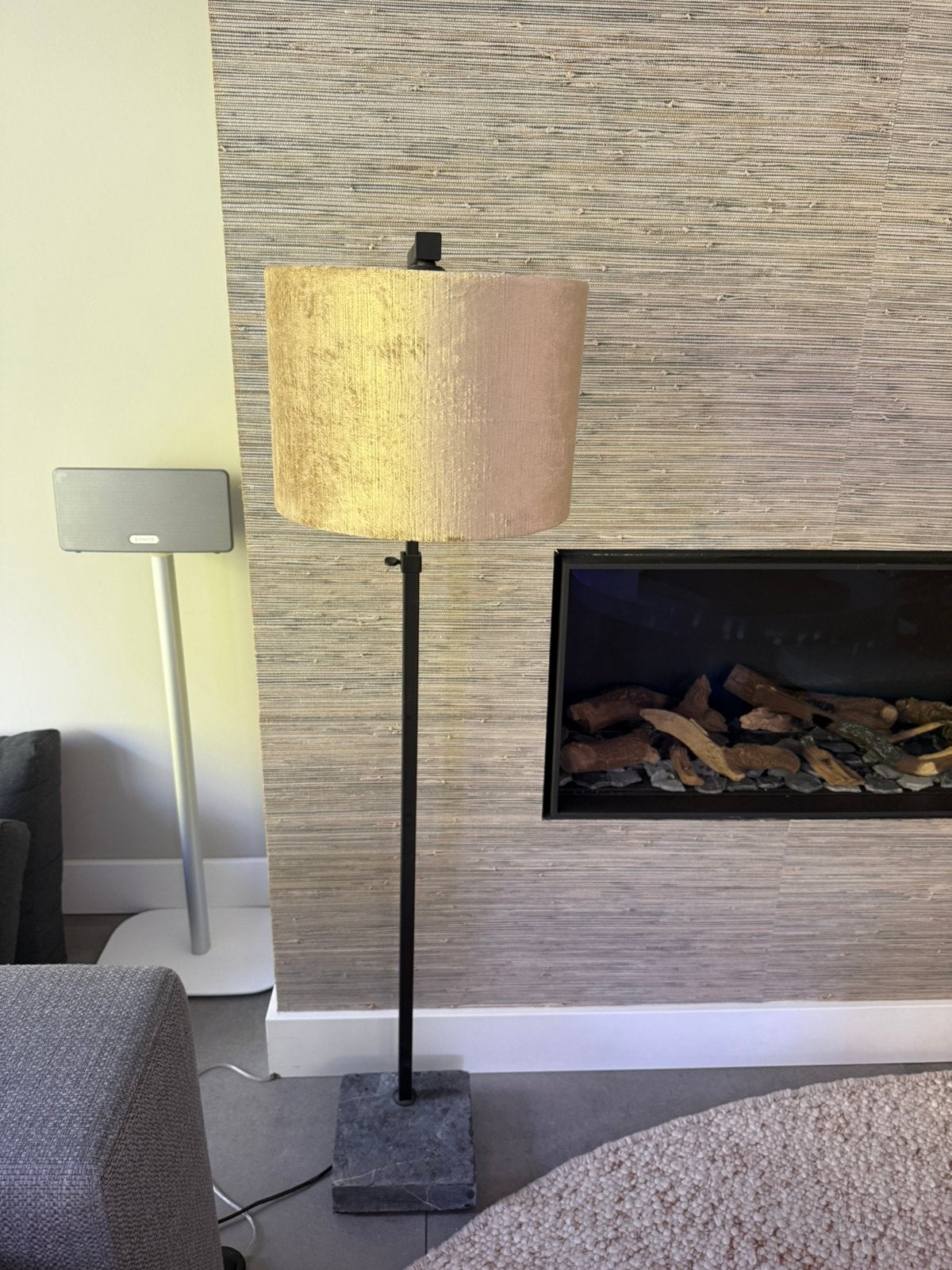 Leeslamp / vloerlamp met 2 kappen, Ophalen, Zo goed als nieuw
