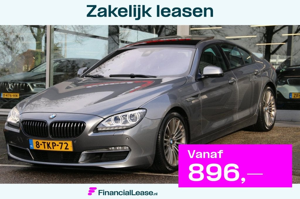 BMW 6-serie Gran Coupé 640i High Executive PANO-DAK NL-AUTO, Achterwielaandrijving, Euro 6, 320 pk, Bedrijf