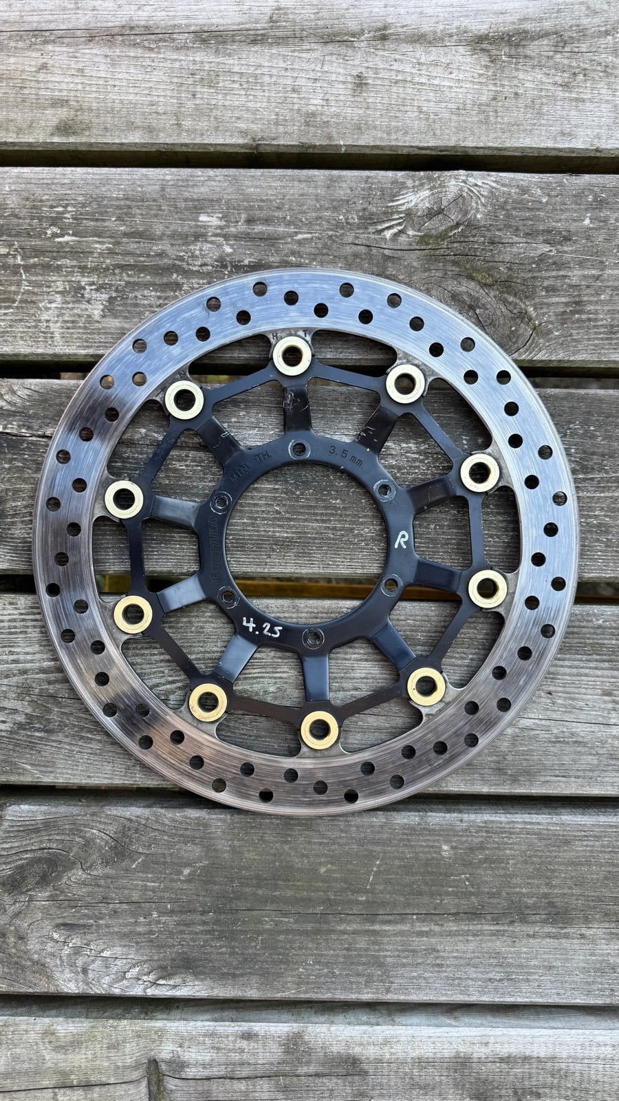 Remschijf Rechts Voor Honda CBR 600 RR PC40 2007-2012, Ophalen of Verzenden, Gebruikt, Honda