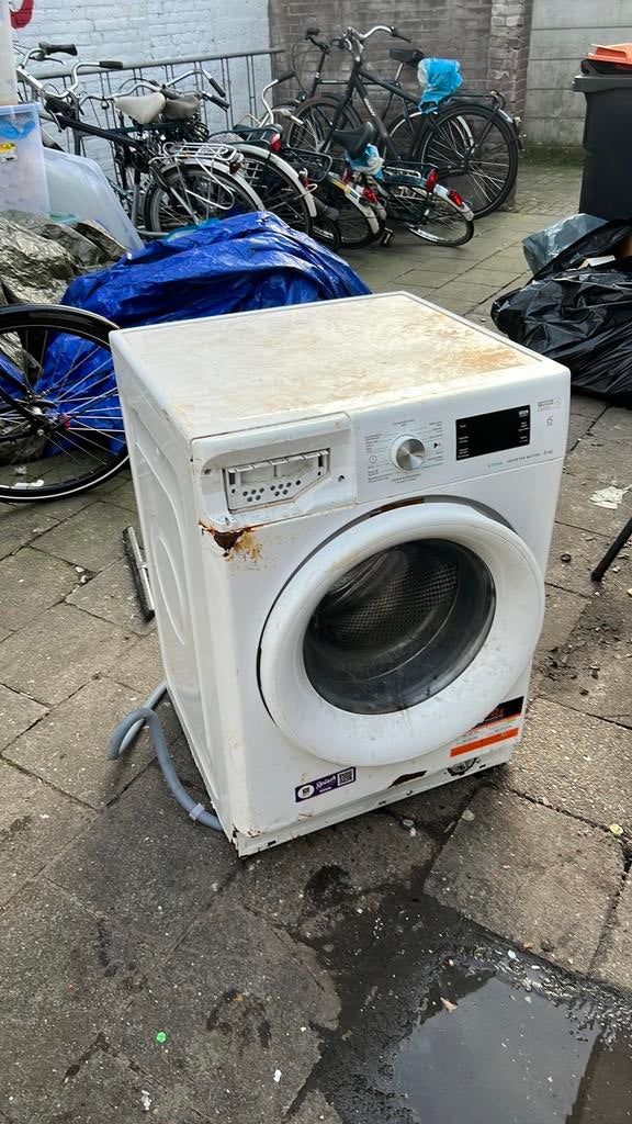 Kapotte wasmachine oud ijzer, Witgoed en Apparatuur, Wasmachines, Verzenden, Zo goed als nieuw, 1200 tot 1600 toeren, 85 tot 90 cm