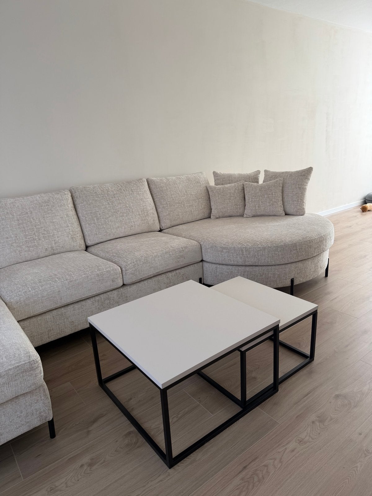 Salontafel set van 2 - Meubella - Zo goed als nieuw, Ophalen, Zo goed als nieuw, Beige, Hout