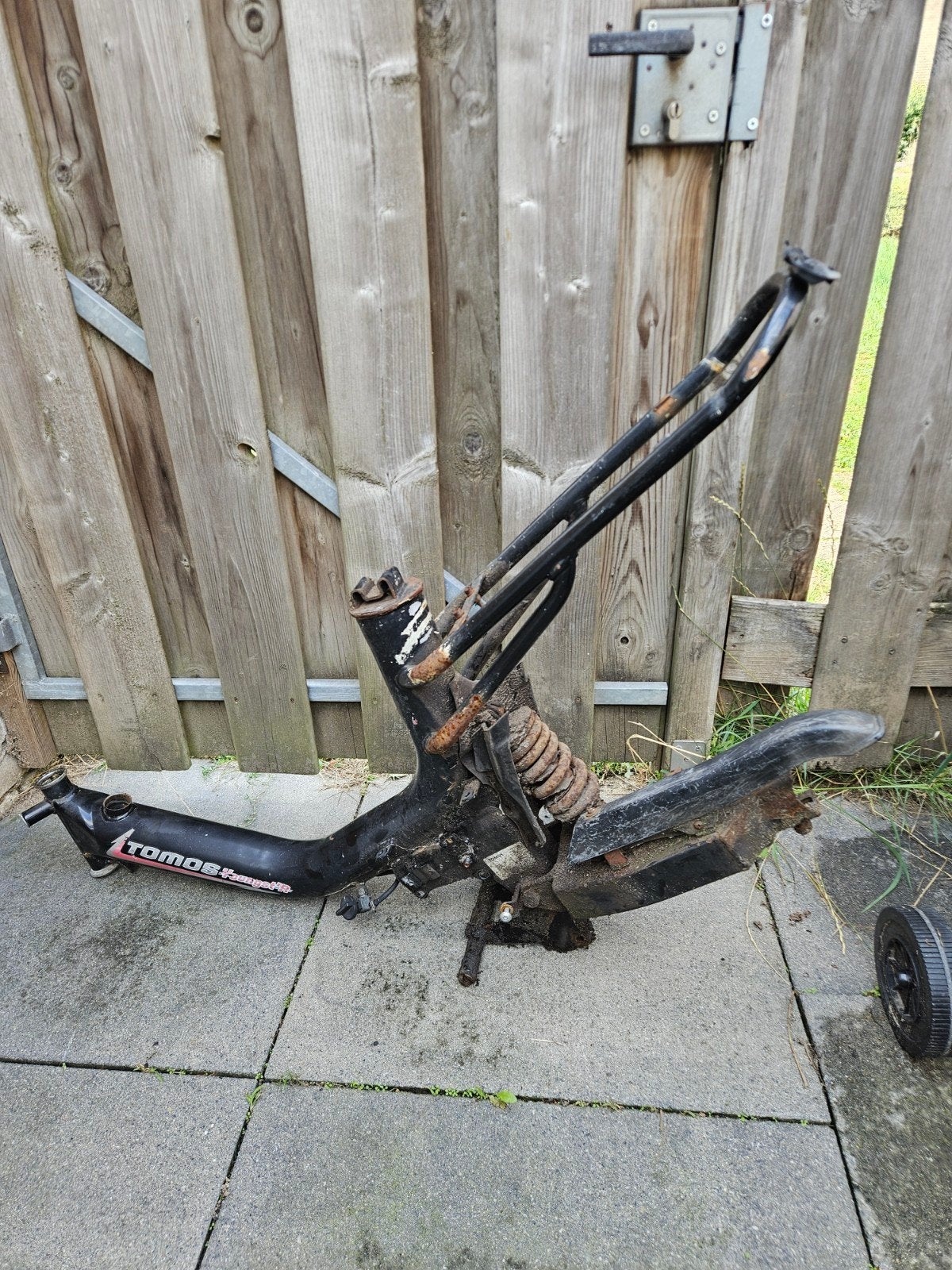 Tomos frame met blauw kenteken, Ophalen, Gebruikt, Frame, Tomos