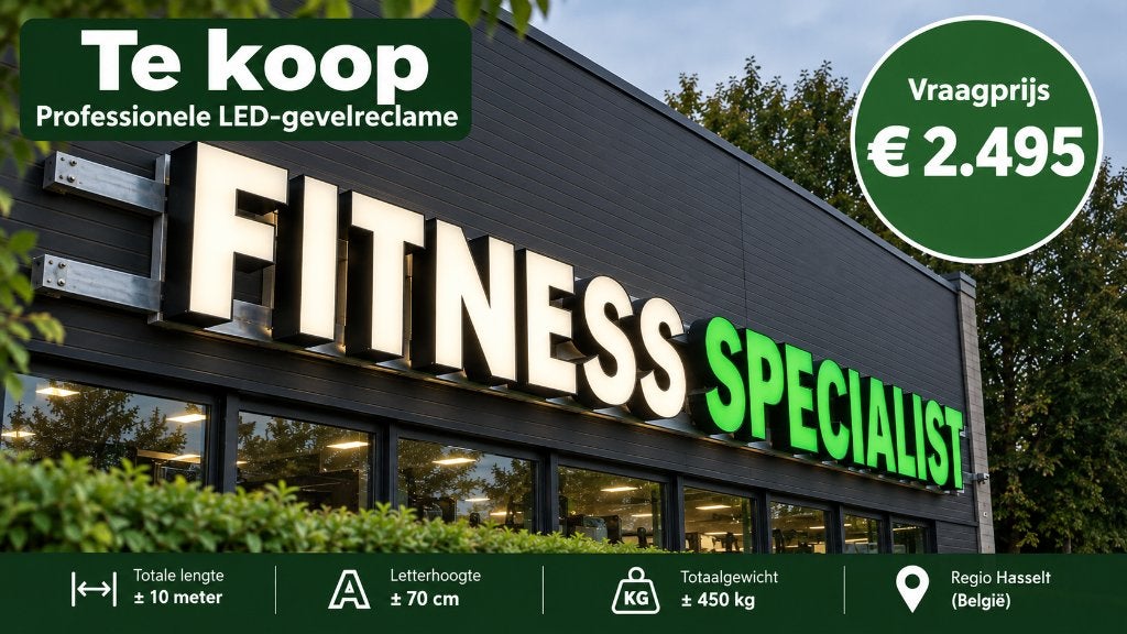 Professionele LED-gevelreclame 10 m + staalconstructie, Zakelijke goederen, Ophalen