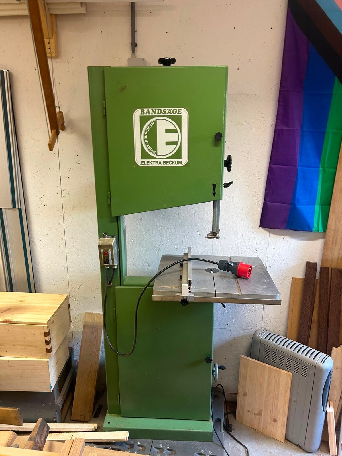 Lintzaag Elektra Beckum BF3 450 DB - 380 volt, Doe-het-zelf en Verbouw, Ophalen, Gebruikt, 70 mm of meer, 600 tot 1200 watt