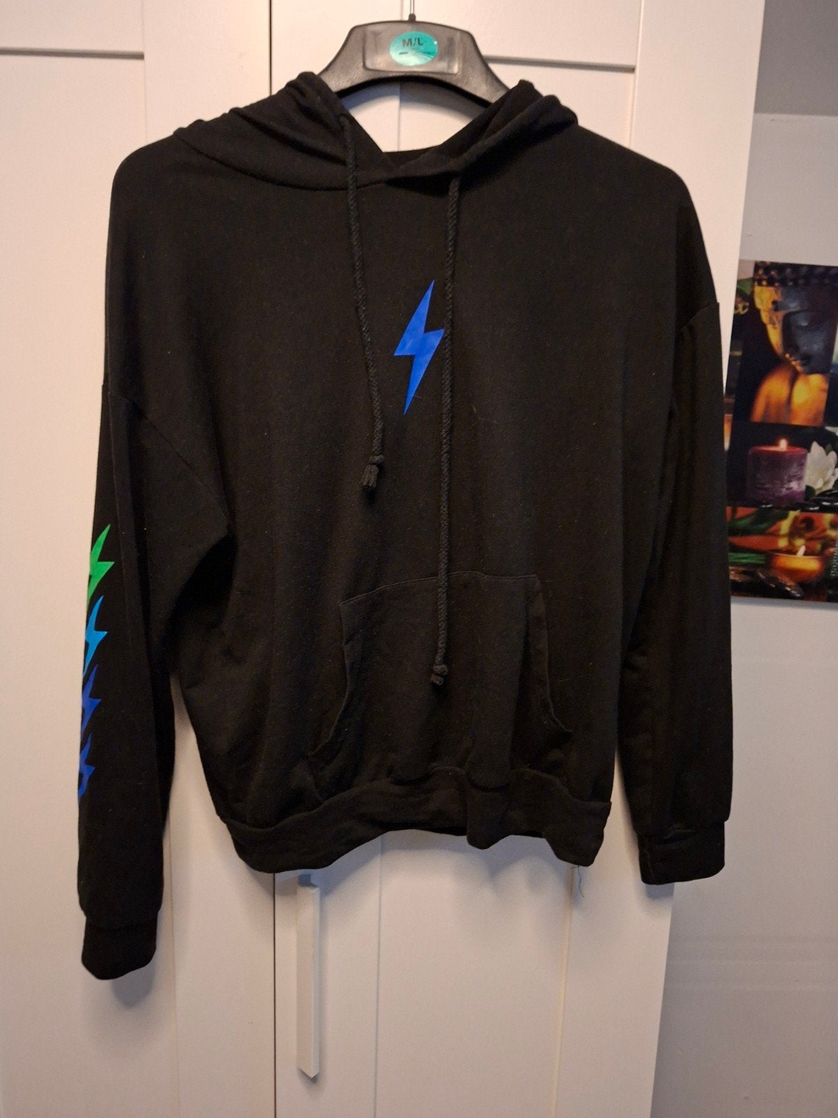 hoodie, Kleding | Dames, Maat 38/40 (M), Zwart, Ophalen of Verzenden, Gedragen
