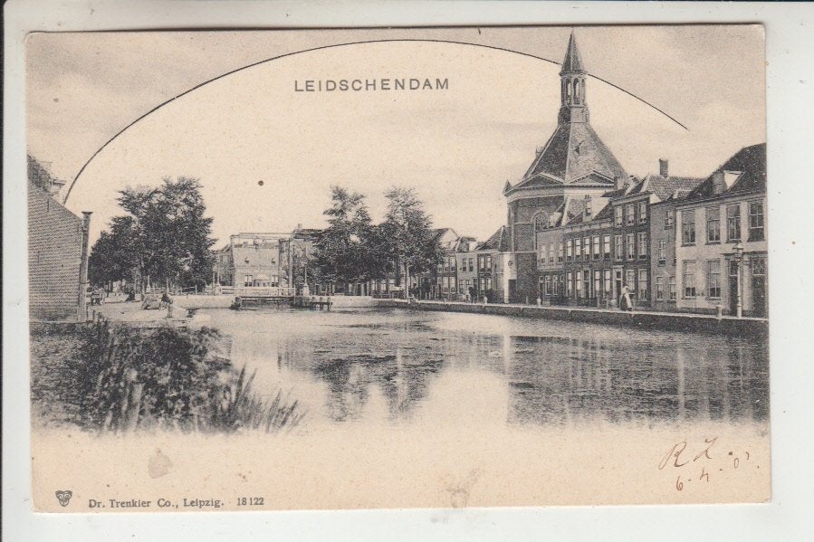 Leidschendam, Verzamelen, Ansichtkaarten | Nederland, Ophalen of Verzenden, Voor 1920, Gelopen, Zuid-Holland