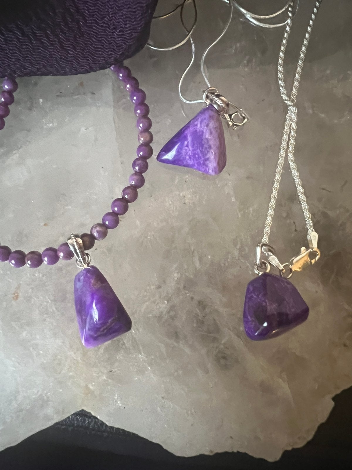 Sugiliet hanger topkwaliteit beschermt geluk healing magie, Paars, Magnolia11, Nieuw, Ophalen of Verzenden