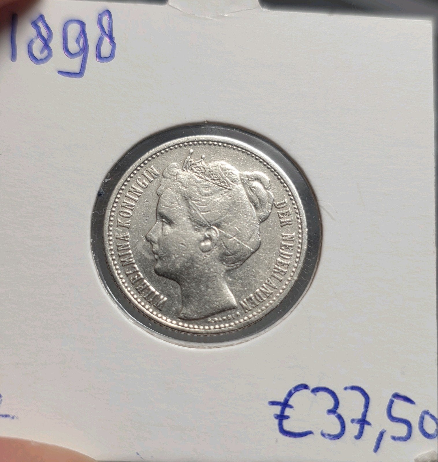 Halve gulden 1898 Nederland, Postzegels en Munten, Munten | Nederland, ½ gulden, Verzenden, Zilver, Koningin Wilhelmina