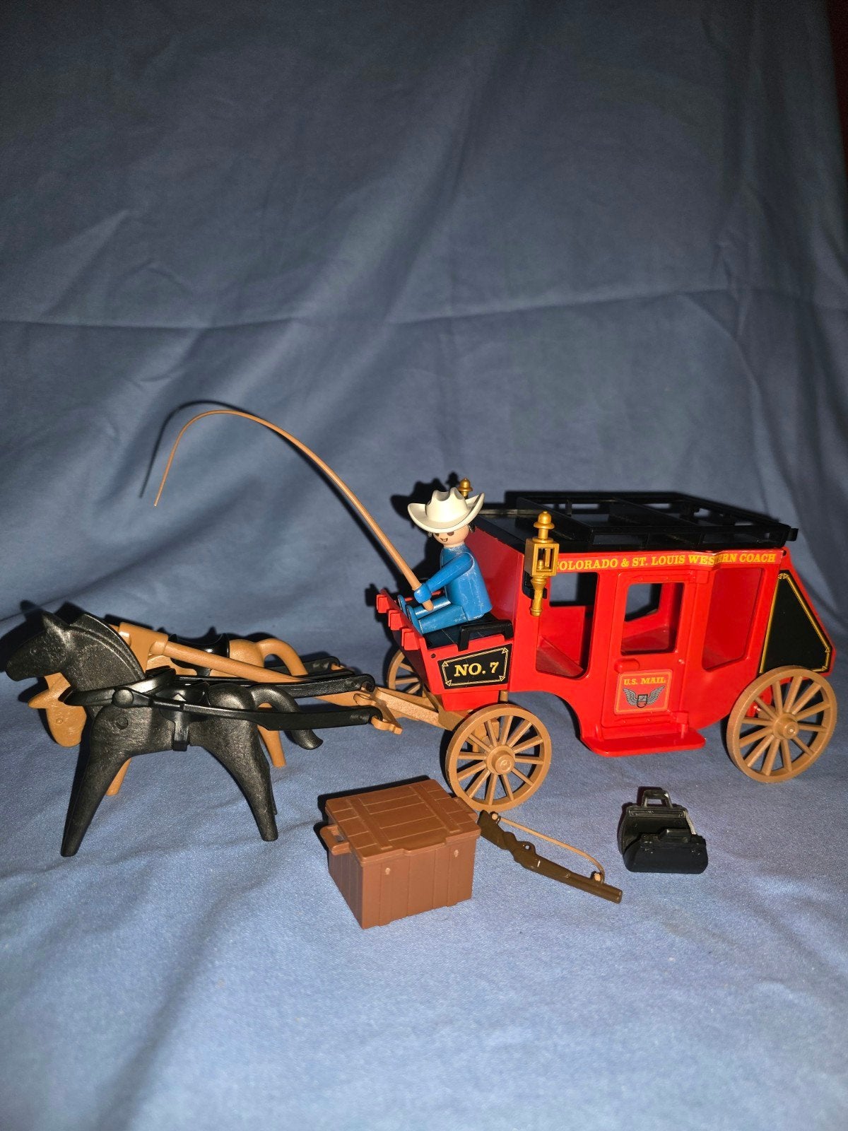 Playmobil 7428 Western Postkoets - Compleet, Complete set, Voertuig, Zo goed als nieuw, Historisch