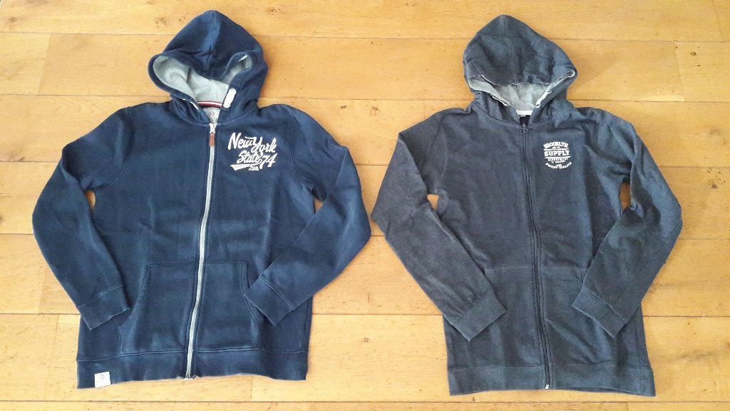 Maat 170 2x sweatvest / hoodie met rits Nieuw, Ophalen of Verzenden, Nieuw, Jongen, Trui of Vest