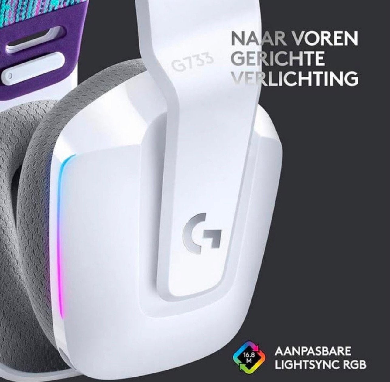 Logitech G733 LIGHTSPEED Draadloze Gaming Headset, Ophalen of Verzenden, Zo goed als nieuw