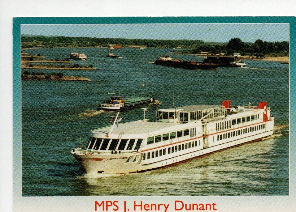 Ansichtkaart MPS J. Henry Dunant - Vakantieschip Rode Kruis, Ophalen of Verzenden, 1980 tot heden, Gelopen, Zuid-Holland