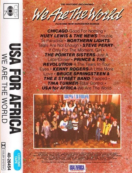 USA For Africa - We Are The World (Cassette)  Nieuw  Geseald, 1 bandje, Ophalen of Verzenden, Origineel, Pop