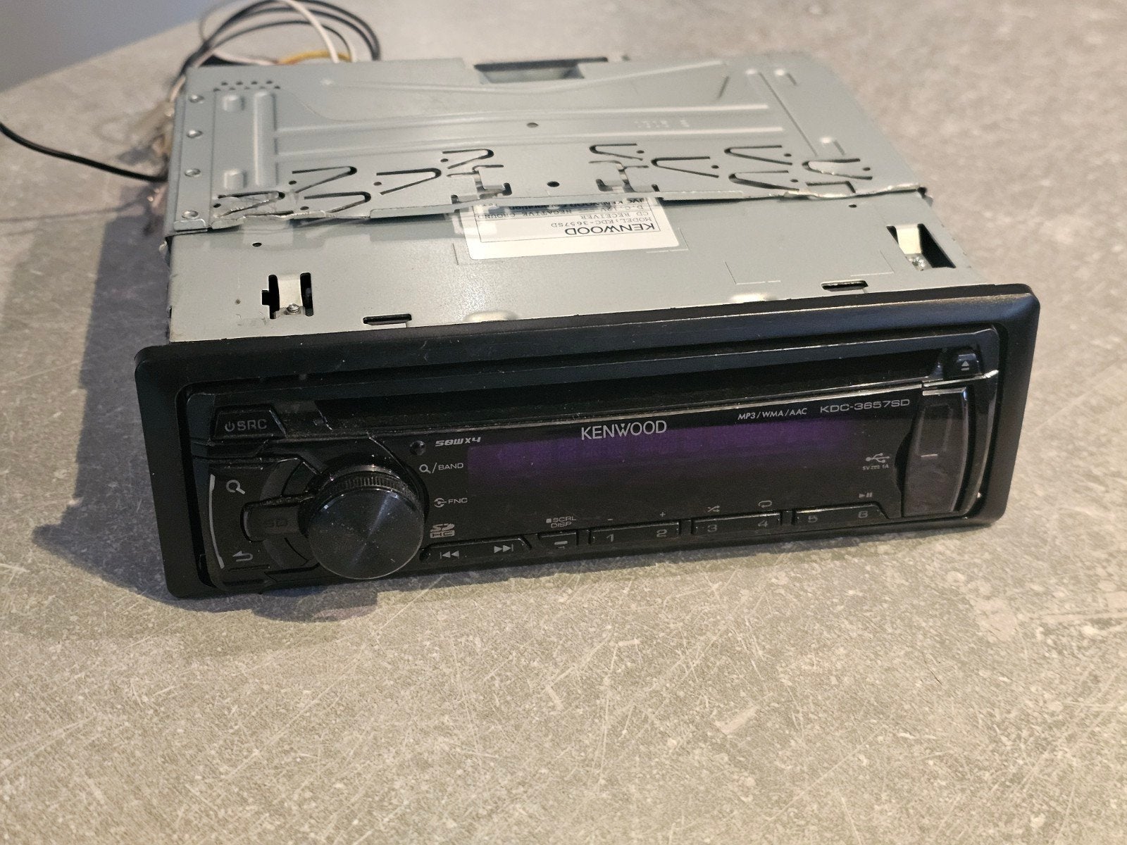 Kenwood KDC-3657SD Autoradio - MP3/WMA/AAC USB CD-speler, Ophalen