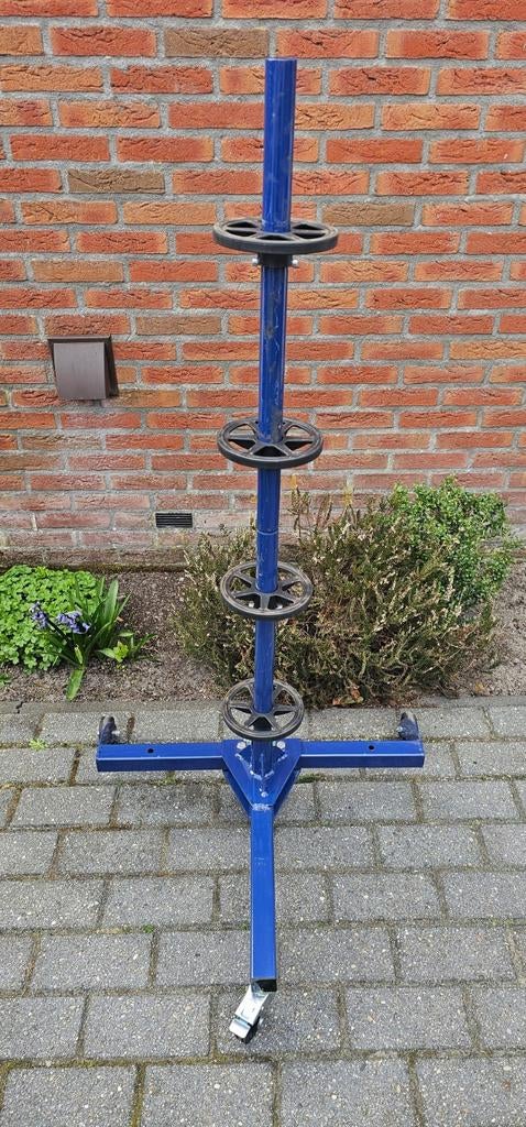 Velgenboom (verrijdbaar) met bandhoezen, Auto diversen, Velgenbomen, Ophalen, Zo goed als nieuw