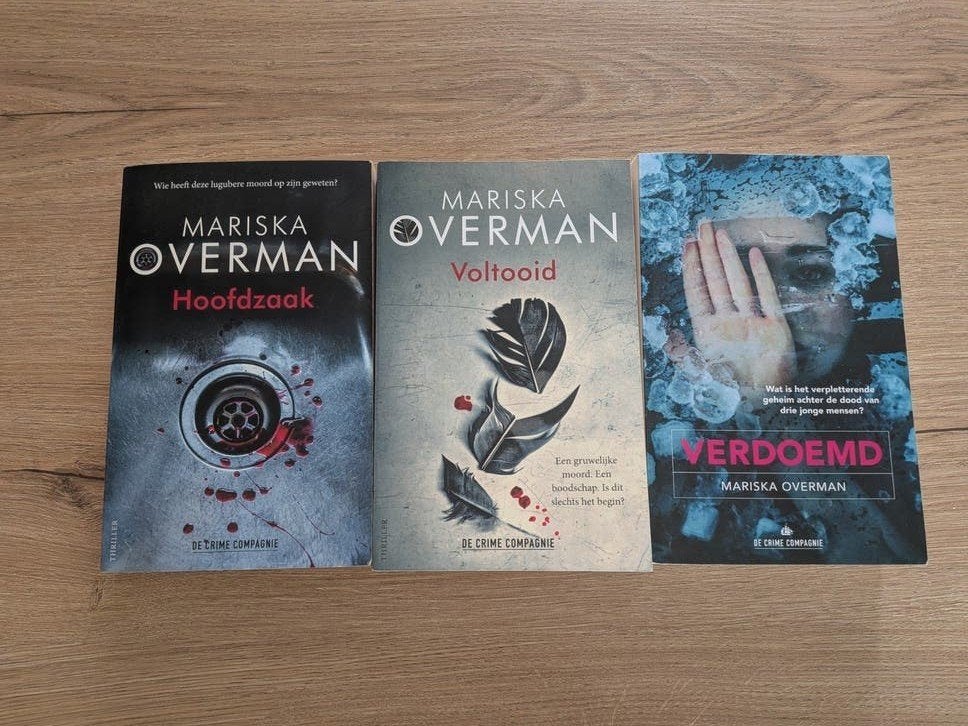 Serie 3 spannend thrillers van Mariska Overman, Ophalen of Verzenden, Zo goed als nieuw, Mariska Overman