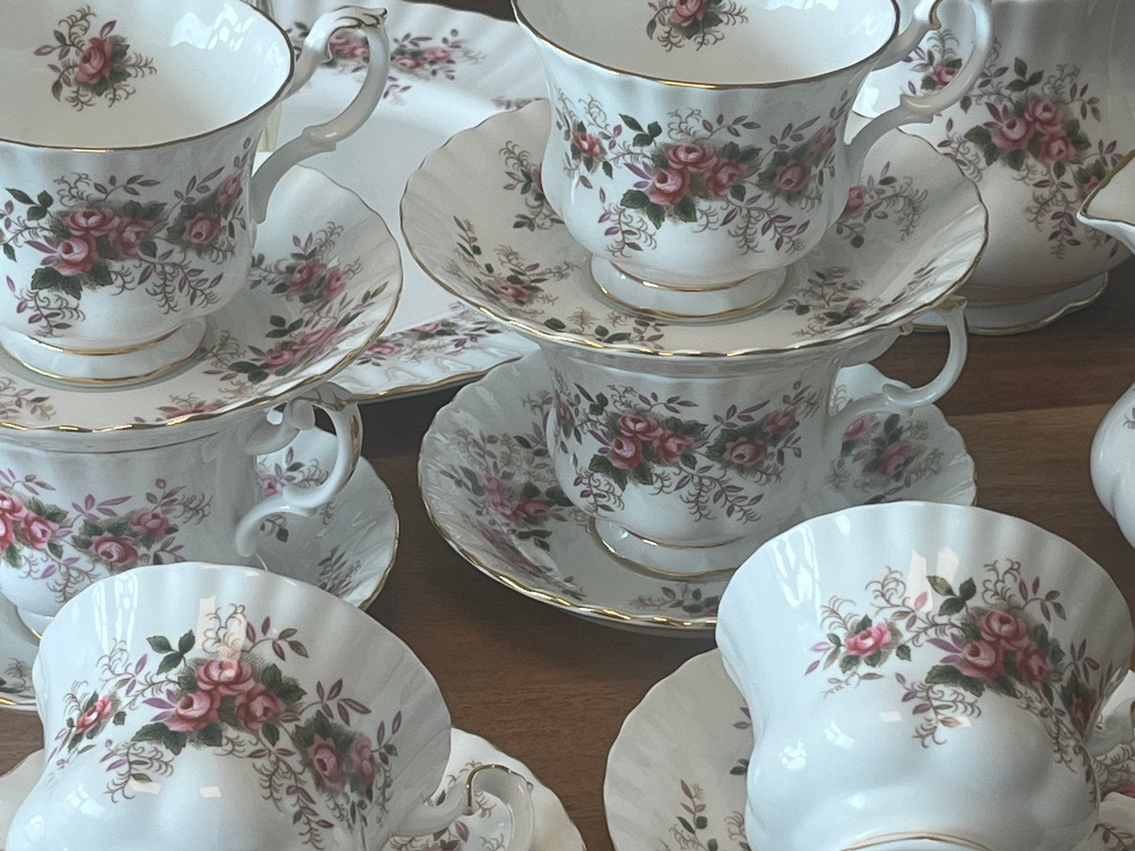 Royal Albert Lavender Rose Gebakset - Uitstekende Staat, Ophalen of Verzenden