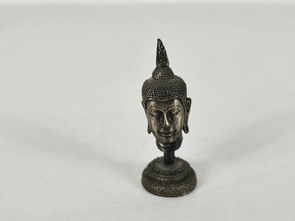 Sukhothai-stijl Boeddha hoofd, brons, Thailand, ca. 1970, Ophalen of Verzenden