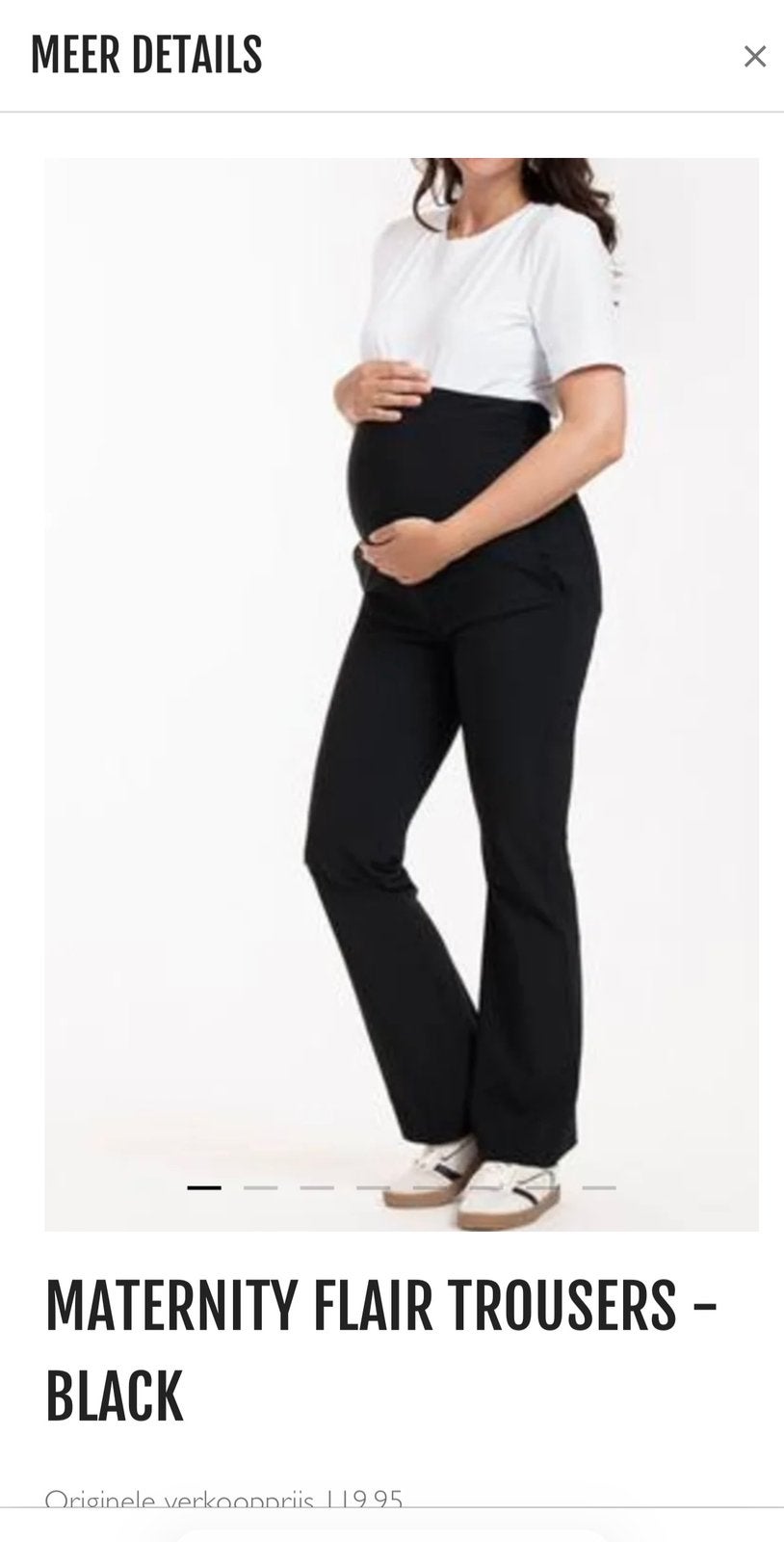 Zwangerschapsbroek studio anneloes maternity L donkerblauw, Ophalen of Verzenden, Zo goed als nieuw, Blauw, Broek of Spijkerbroek
