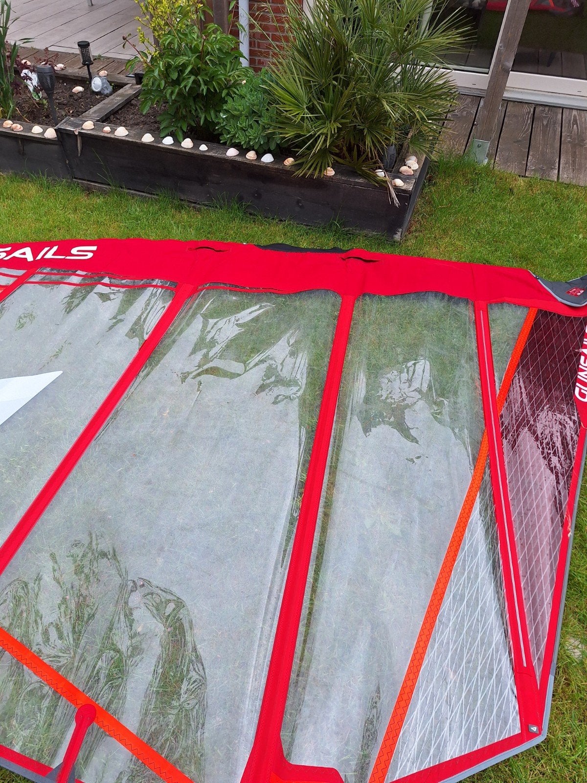 gunsails raise 9.0 bijna nieuw, Watersport en Boten, Windsurfen, Ophalen, Minder dan 250 cm, Zo goed als nieuw, Met draagtas