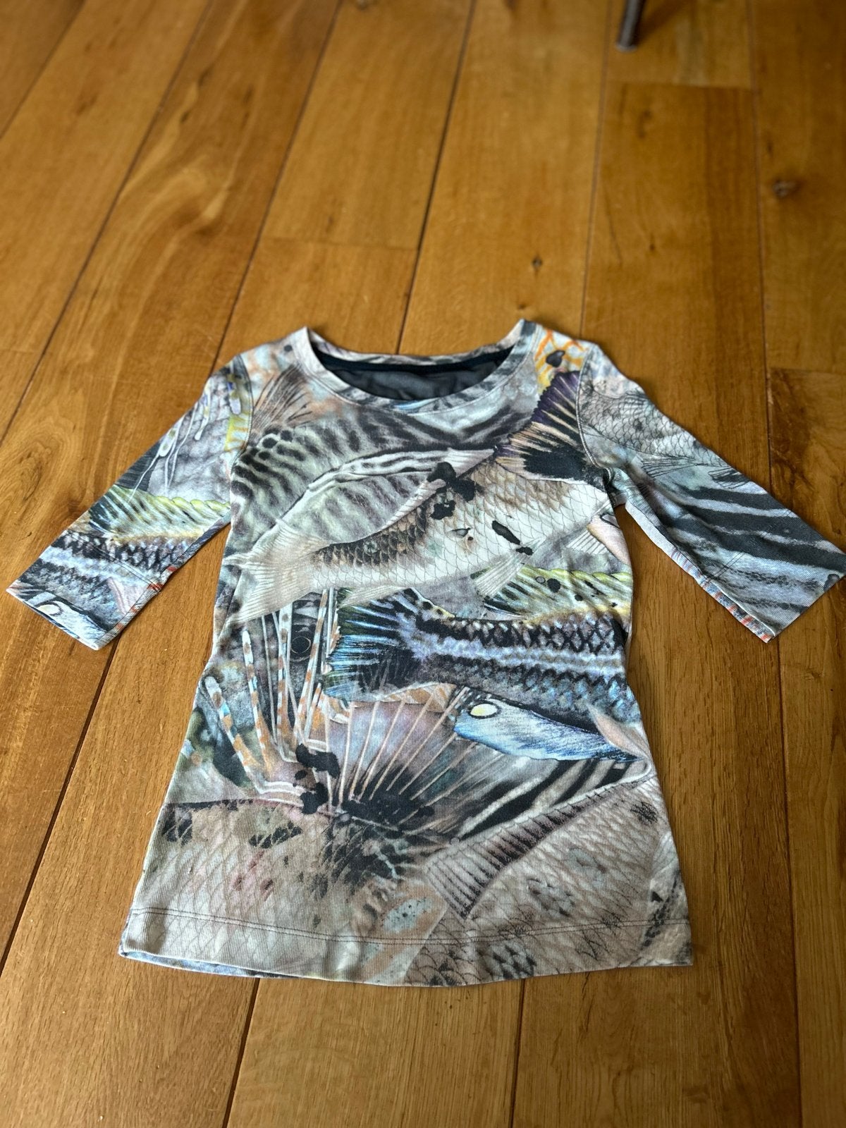 Marccain Katoenen Shirt met Elastaan - Maat N3, Maat 38/40 (M), Meerkleurig, Ophalen of Verzenden, Korte mouw