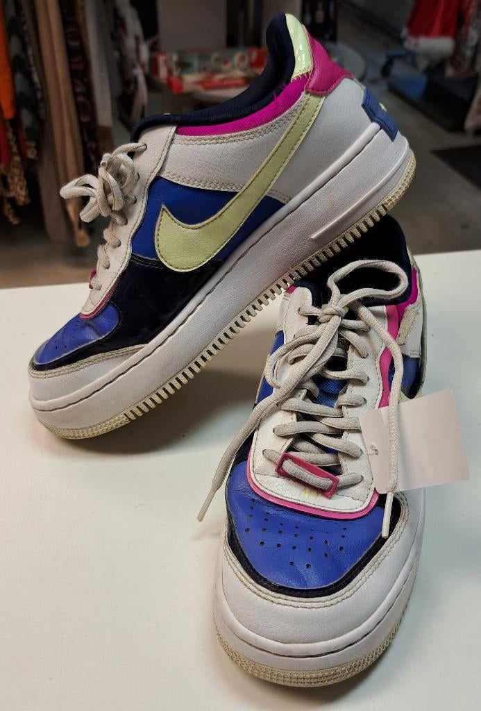 Nike Airforce 1 Shadow Sapphire schoenen mt 39.5-40 nr 47630, ., Wit, Nike, Ophalen of Verzenden