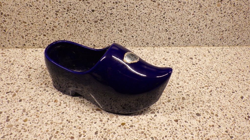vintage klomp van keramiek in de kleur blauw, Ophalen of Verzenden, Huis en Inrichting