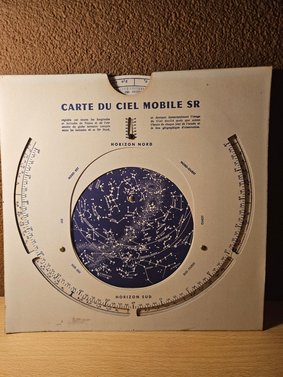 Vintage Mobiele Sterrenkaart SR - Franse Hemelatlas, Ophalen of Verzenden