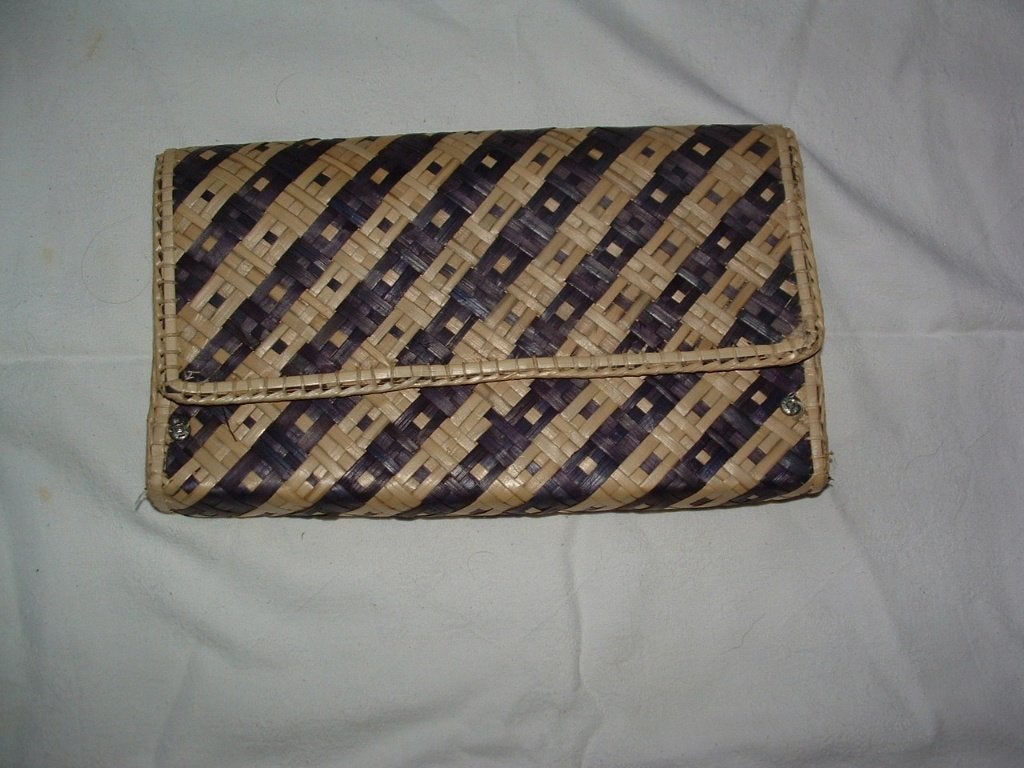 rieten envelope tasje, Ophalen of Verzenden, Gebruikt, Avondtasje