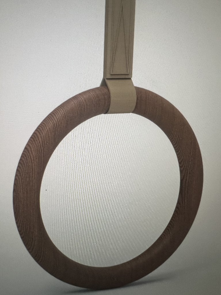 ringen hout turnen, decoratie of gebruik turnen, Ophalen, Gebruikt, Bruin, Overige typen