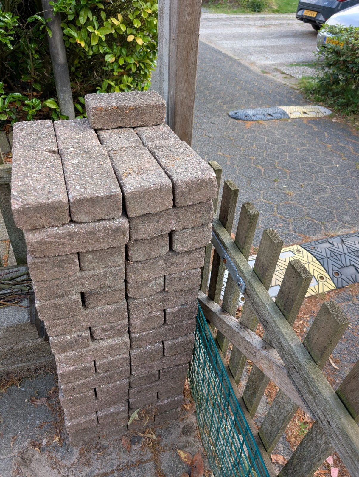 Vierkante stenen en klinkers stenen, Tuin en Terras, Bielzen en Borders, Ophalen, Gebruikt