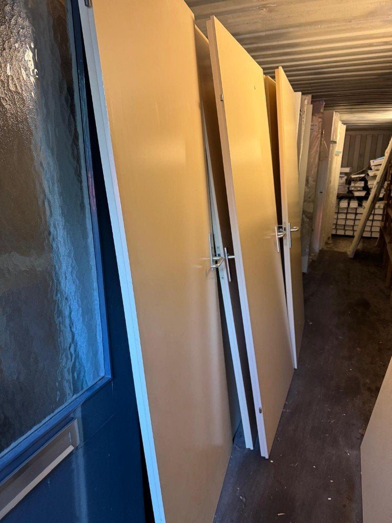 Binnendeuren opdek met kozijn, Tuin en Terras, Tuinpoorten, Draaipoort, Hout, 150 tot 200 cm, 200 cm of meer, Ophalen