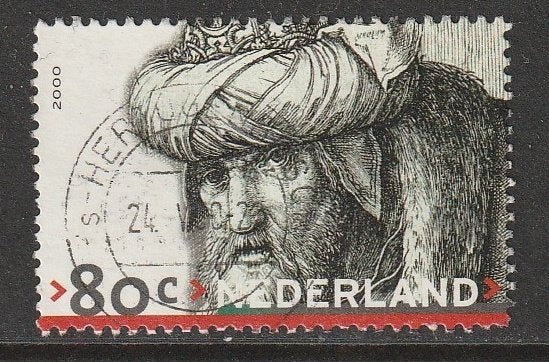 Nederland 2000 1901 Koning Saul, Gest Den Bosch, Ophalen of Verzenden, Na 1940, Gestempeld