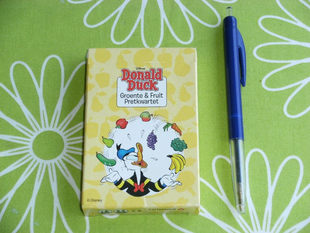 Donald Duck - Groente en fruit pretkwartet, Ophalen of Verzenden, Zo goed als nieuw, Kwartet(ten)