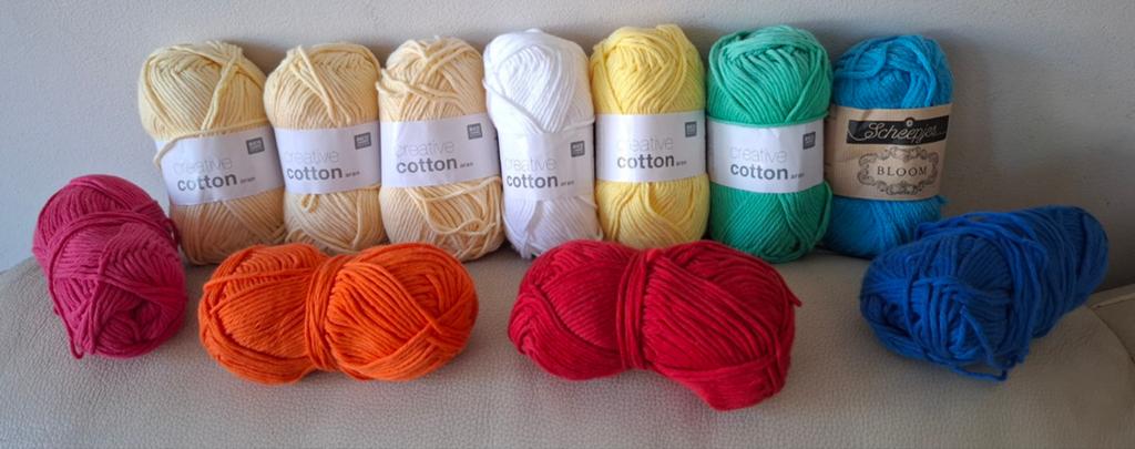 11 bolletjes haak/brei katoen!, Ophalen of Verzenden, Nieuw, Breien of Haken