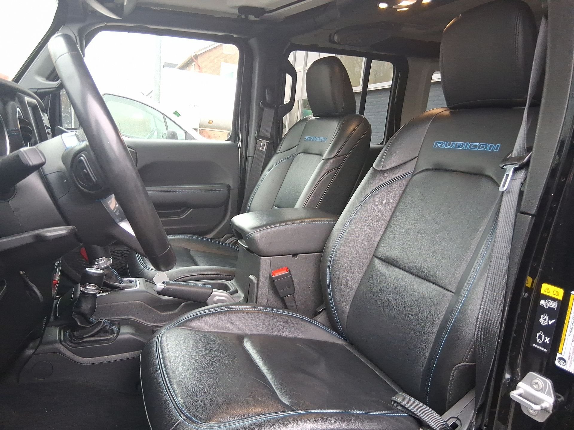 Jeep Wrangler Unlimited 4xe 380 Rubicon CAMERA V+A|ACC|STUUR, Auto's, Zwart, 4 cilinders, Cabriolet, Bedrijf