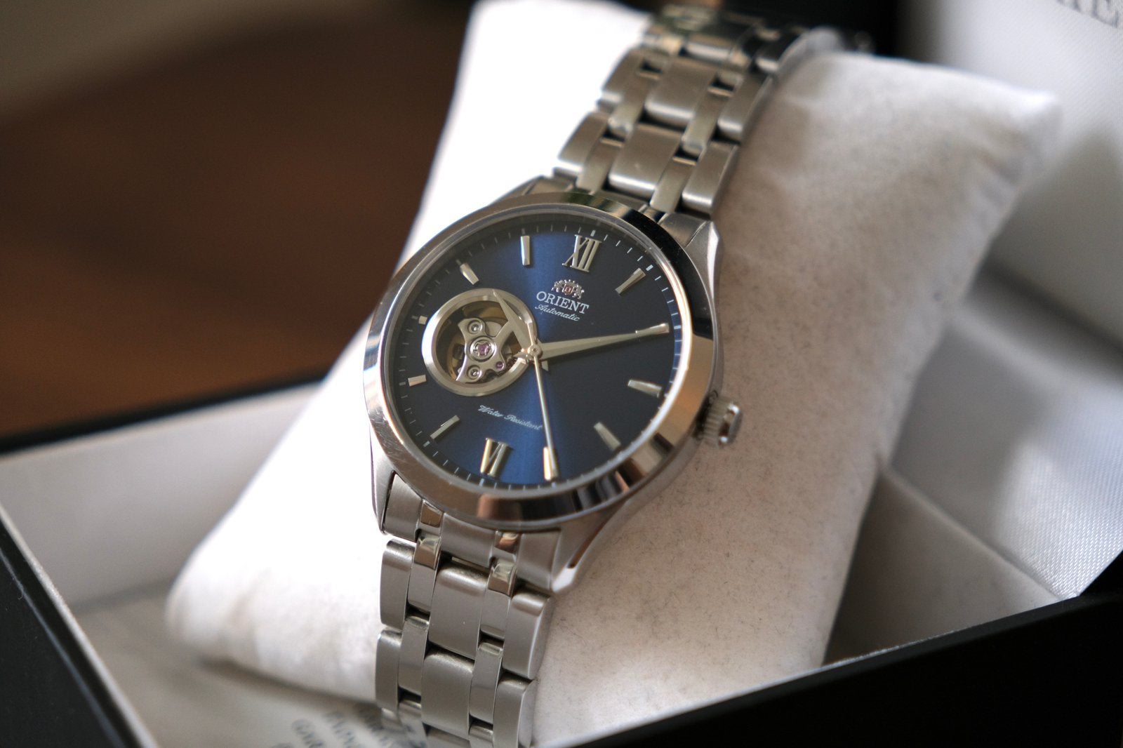 Orient Open Heart automaat horloge (TAG03001D0), Sieraden, Tassen en Uiterlijk, Horloges | Heren, Overige merken, Staal, Gebruikt