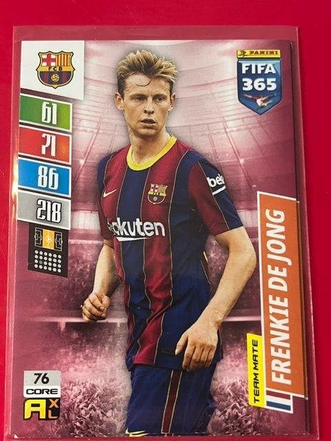 Frenkie de Jong Adrenalyn XL FC Barcelona # 76, Verzenden, Zo goed als nieuw, Buitenlandse clubs, Shirt