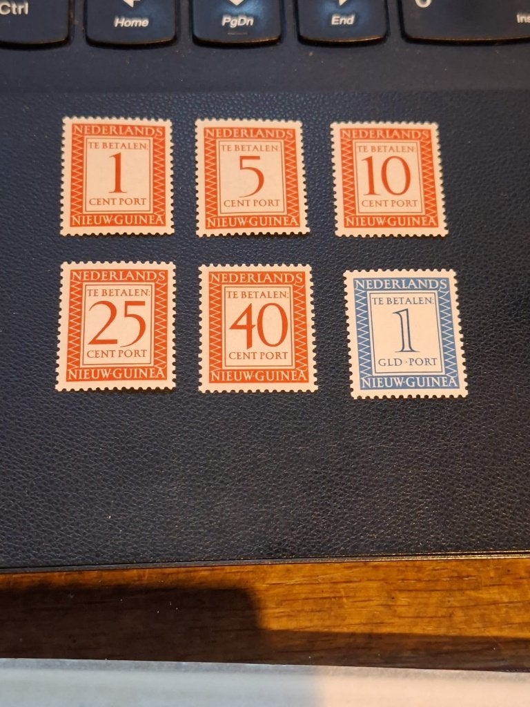 nederlands nieuw guinea postfris nrs P1 - P6 portzegels, Ophalen of Verzenden, Postfris, Nieuw-Guinea