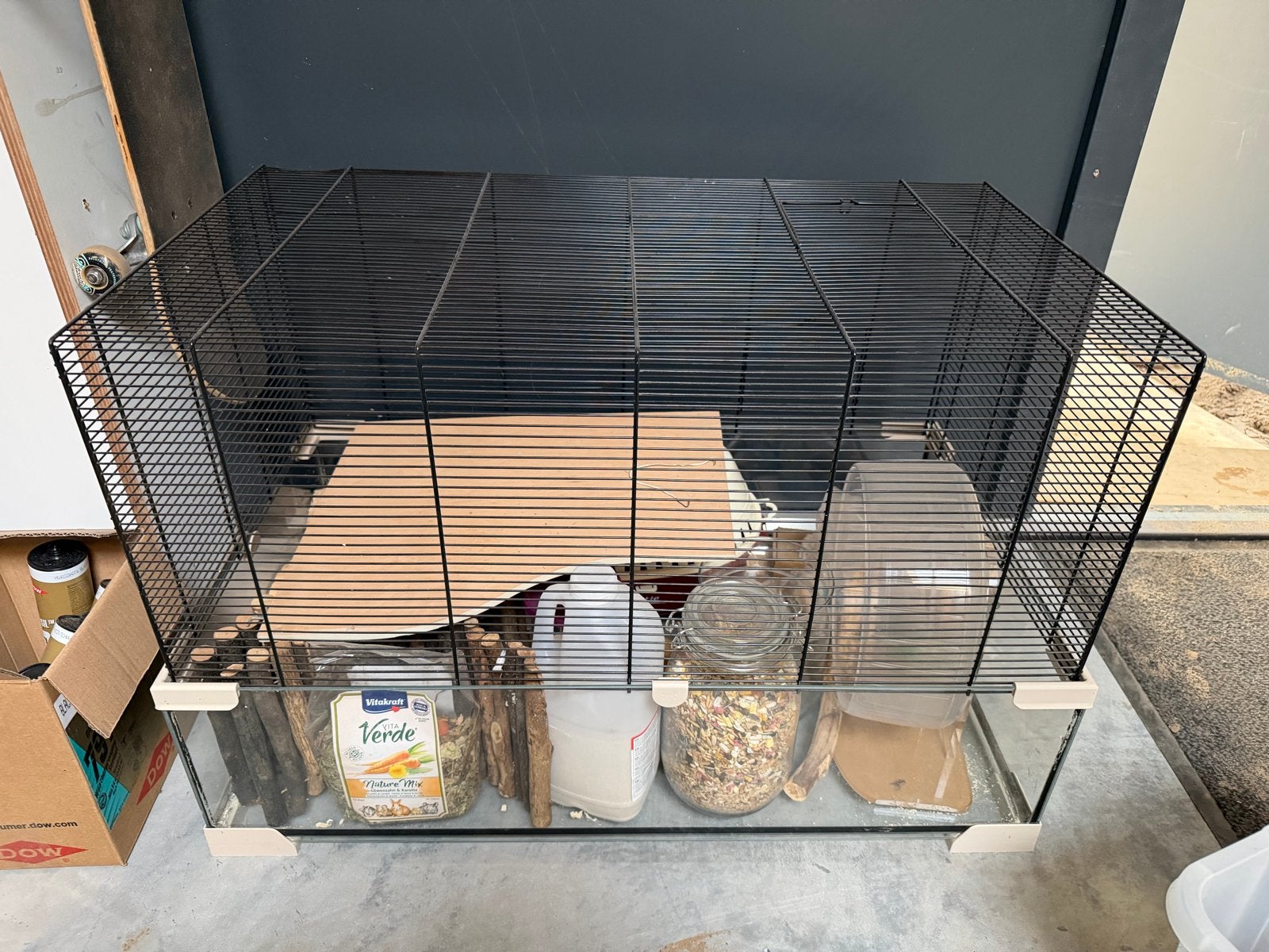 Hamsterkooi Ferplast Karat 80 met veel accesoires, Dieren en Toebehoren, Kooi, Gebruikt, Hamster, 75 tot 110 cm