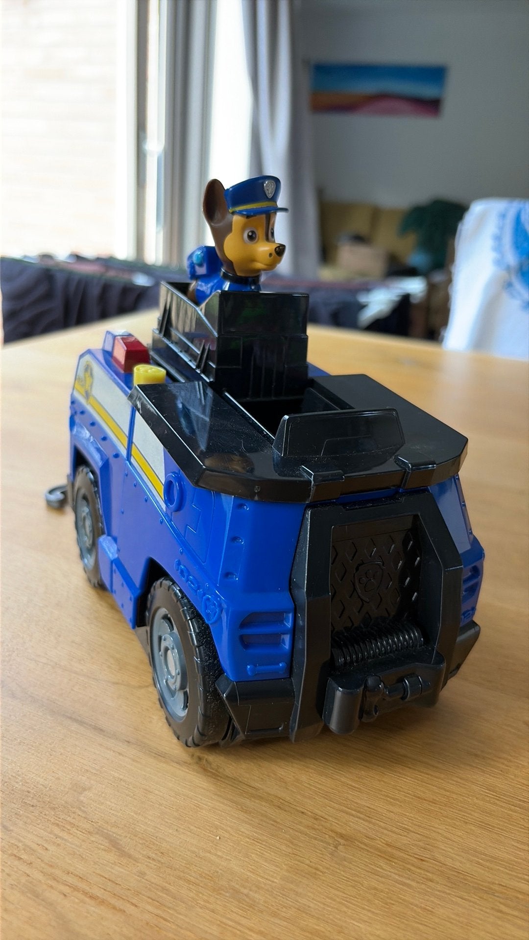 Paw Patrol wagen met Chase, Kinderen en Baby's, Ophalen of Verzenden, Zo goed als nieuw