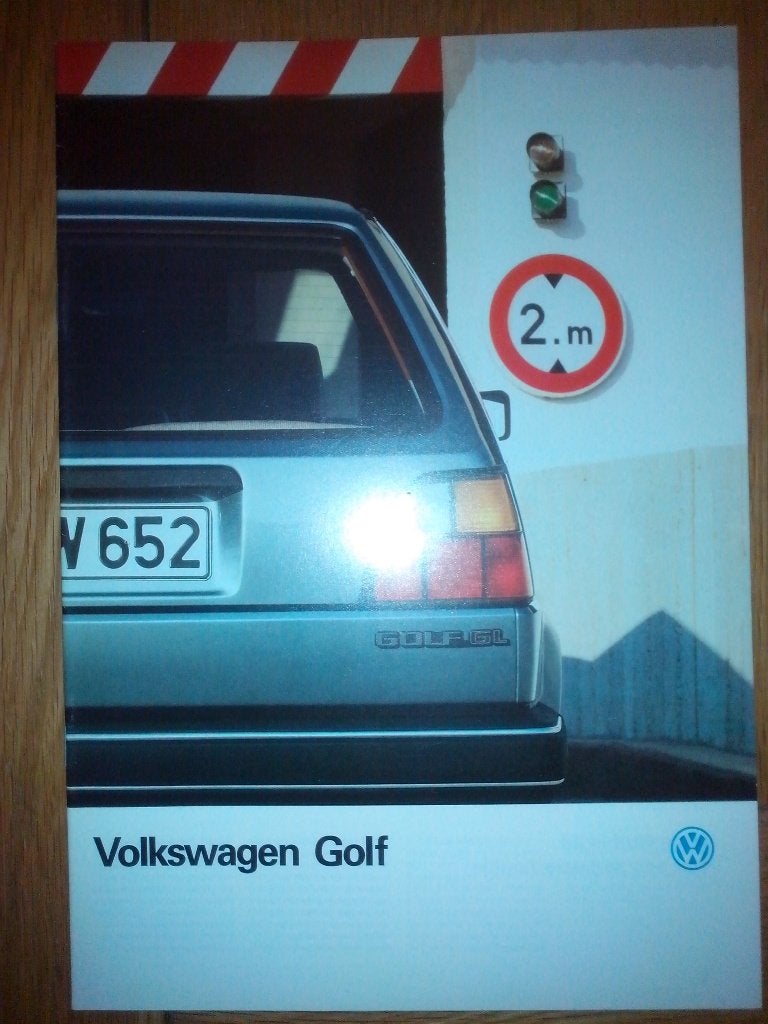 Volkswagen Golf II brochure folder 1987 Nederland, Ophalen of Verzenden, Zo goed als nieuw, Volkswagen